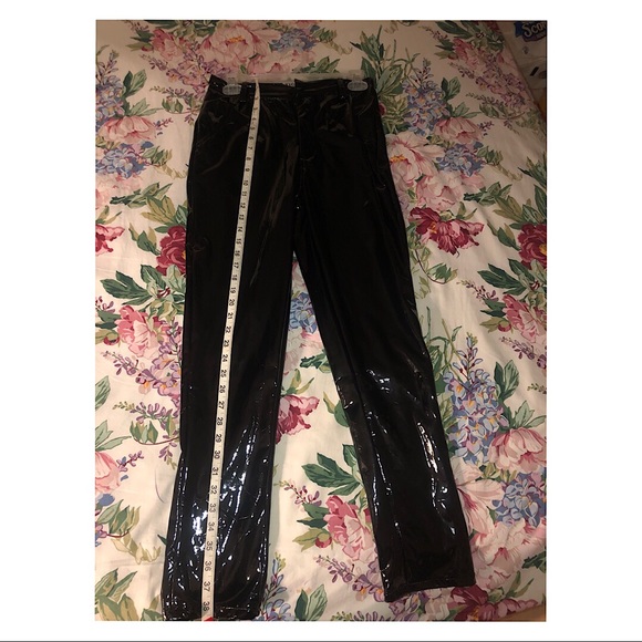 Black Vinyl Pants - Picture 3 of 5